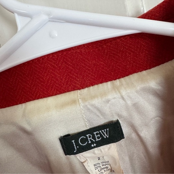 J.Crew rust orange wool blazer jacket size 2 - Picture 3 of 11